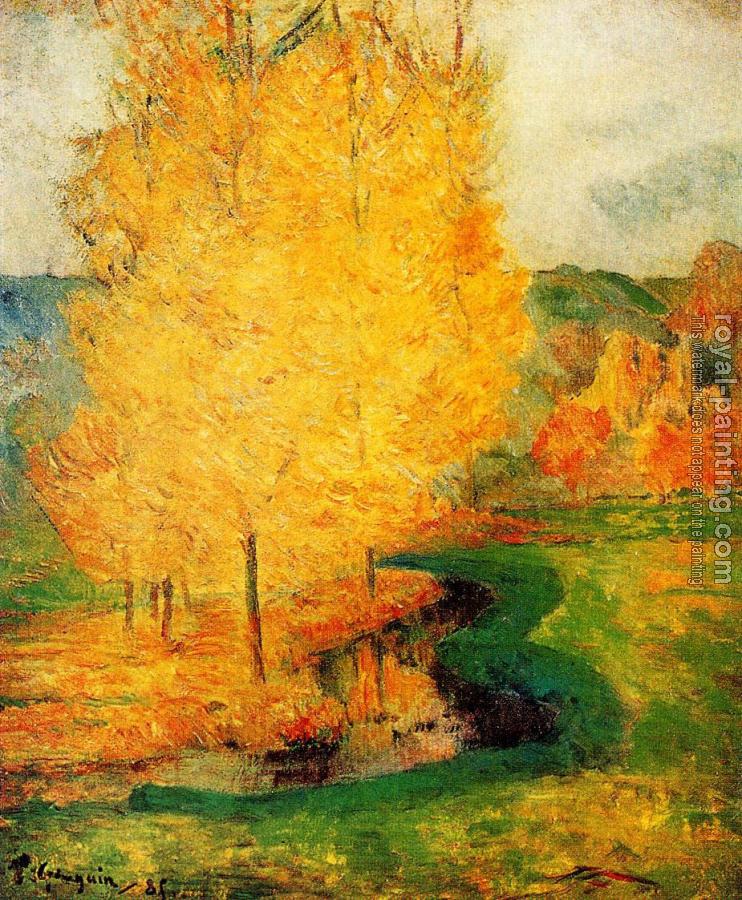 Paul Gauguin : By the Stream, Autumn